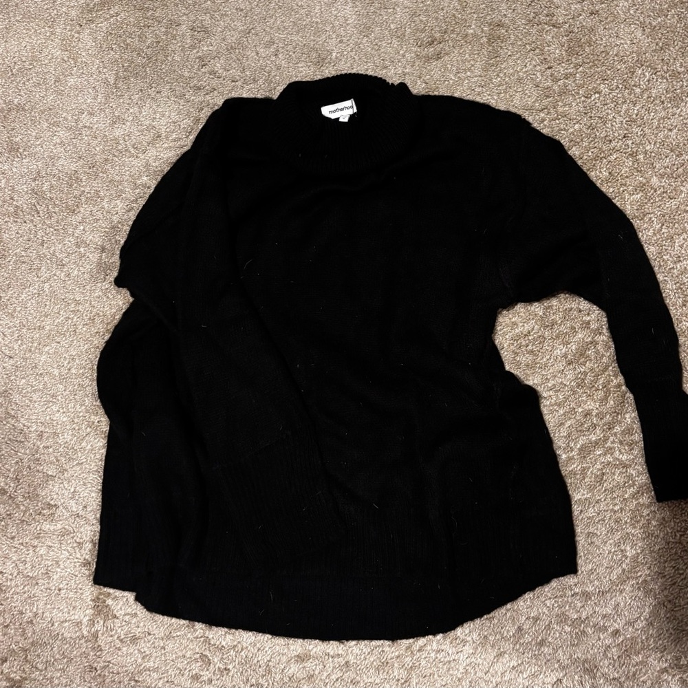 Motherhood Maternity Black Cowl Neck Sweater